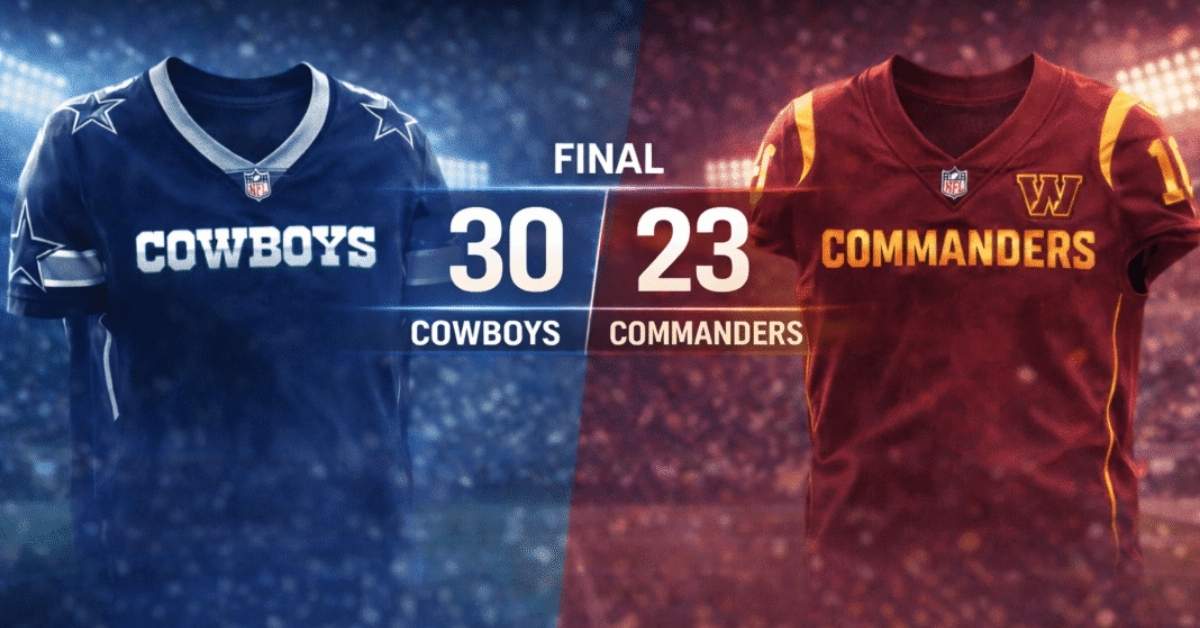 Dallas Cowboys vs Washington Commanders Match Player Stats