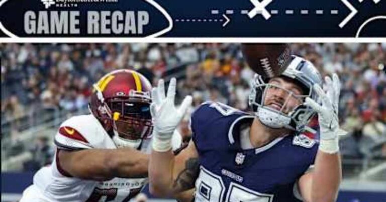 Washington Commanders vs Dallas Cowboys Match Player Stats